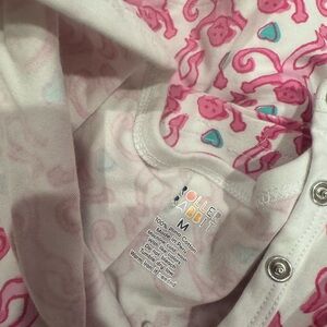 Roller rabbit long sleeve pink pajamas